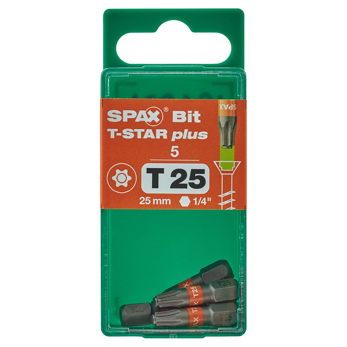 T-Star Plus Driver Bit - Torx - T25 - 25mm Length - Pack of 5 - view 2