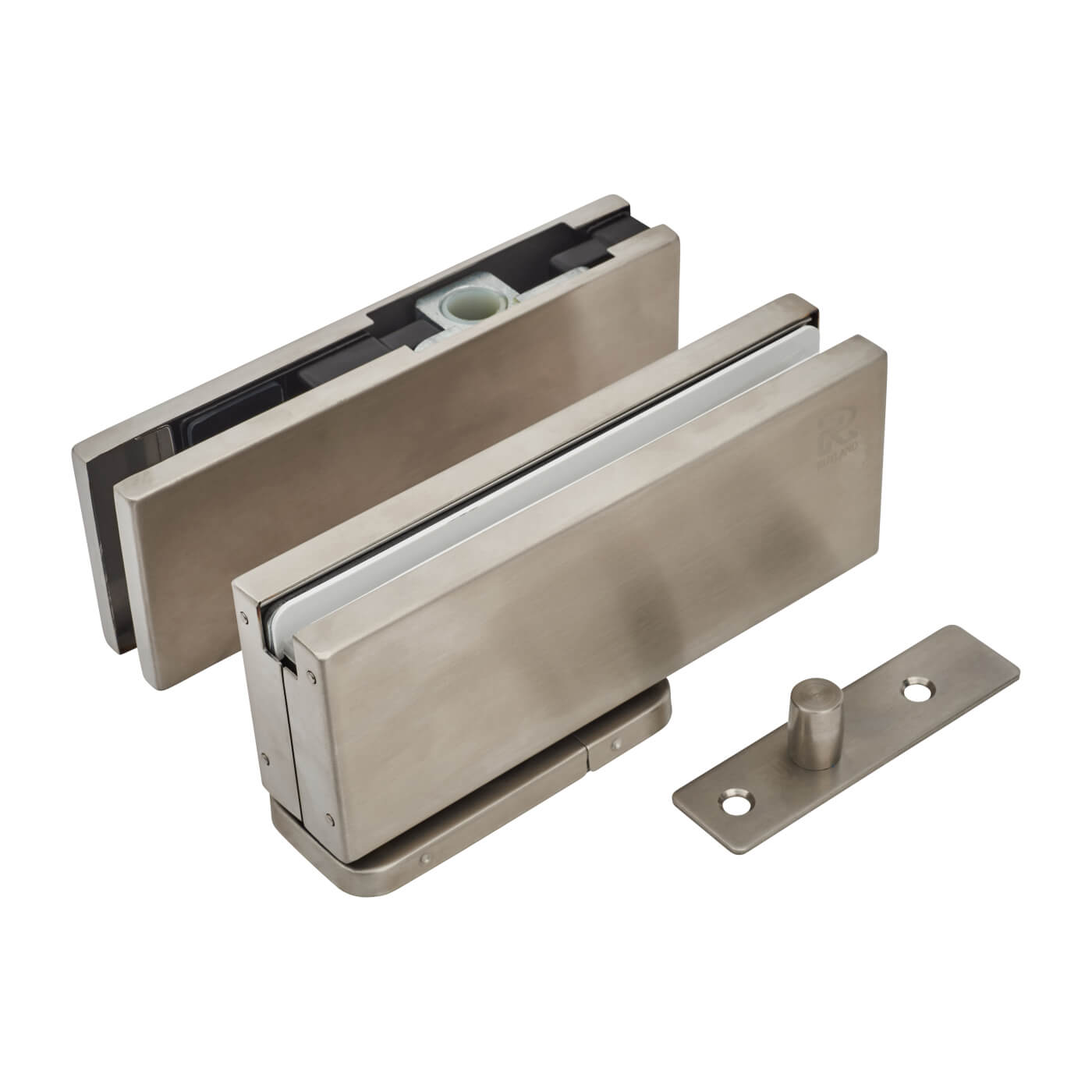 Hydraulic Glass Patch Door Closer - Power Size 3 - Non Hold Open - Satin Stainless Steel - view 2