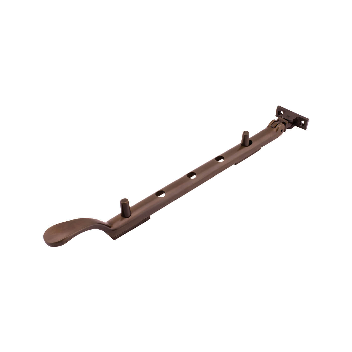 Victorian Casement Window Stay - 12"/300mm Length - Antique Bronze - view 2