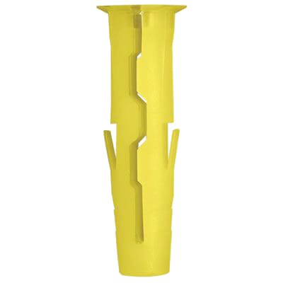 UNO Wall Plug - 5 x 24mm - Yellow - Pack of 96 - view 2