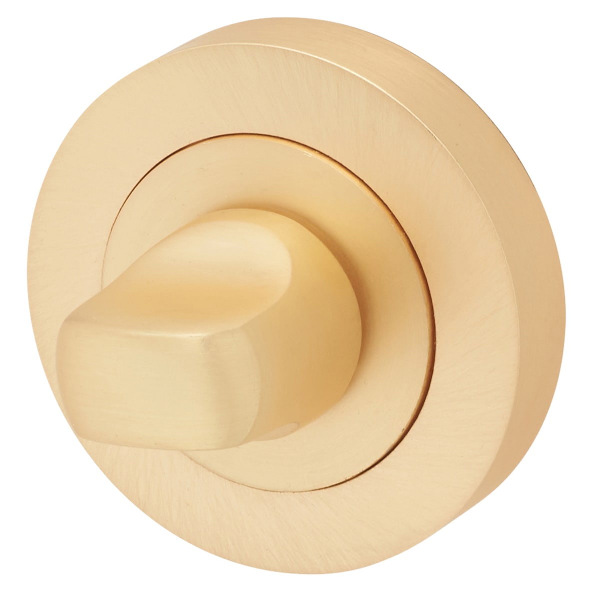 Bathroom Turn & Release - 50mm Diameter - Satin Brass - view 2