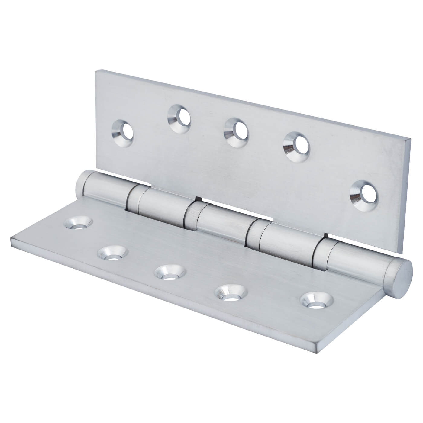 Performance Brass Ball Bearing Butt Door Hinge - 127 x 89 x 4mm - Satin Chrome - Pair - view 3