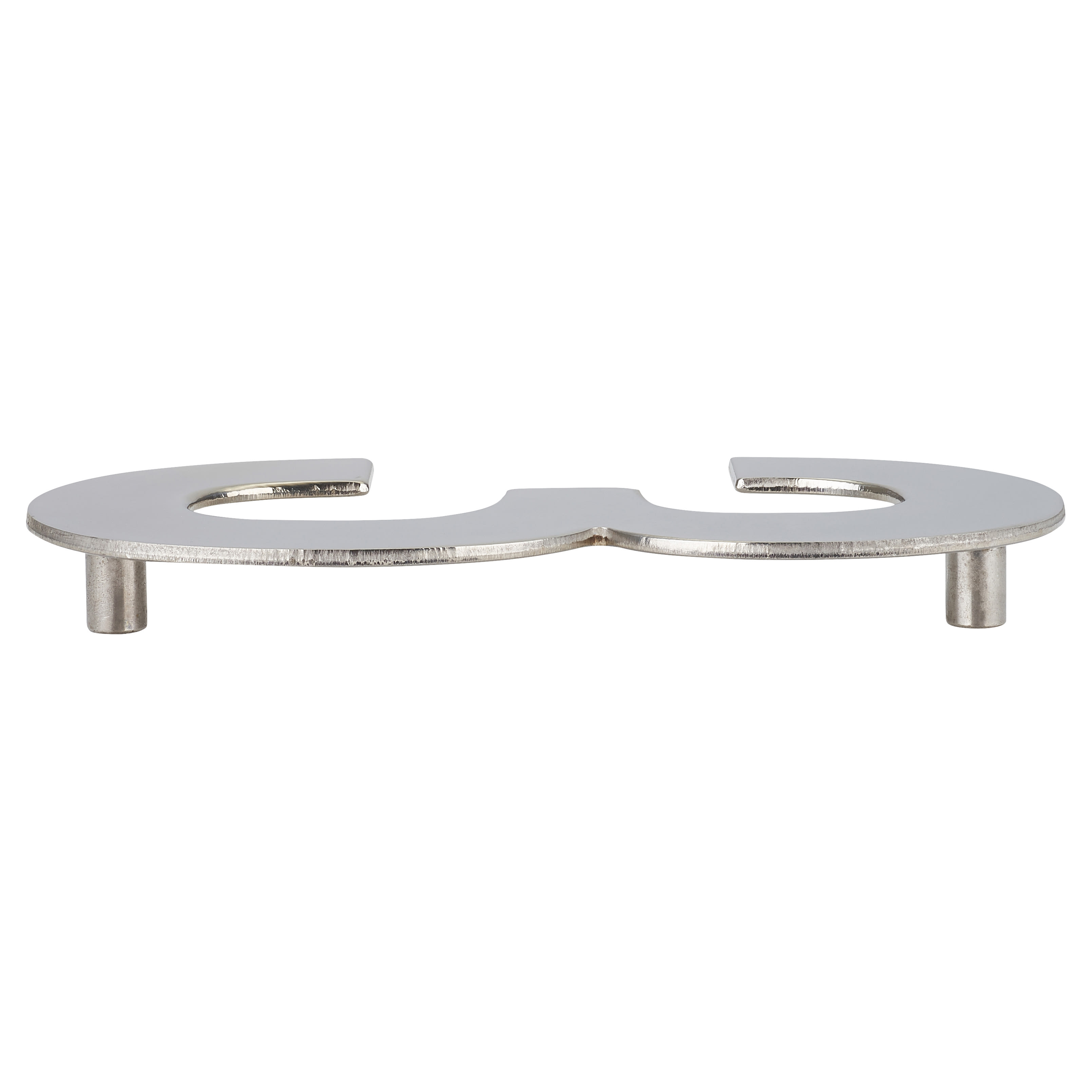 100mm Concealed Screw Fix Door Numeral - 3 - Polished Stainless Steel - view 3
