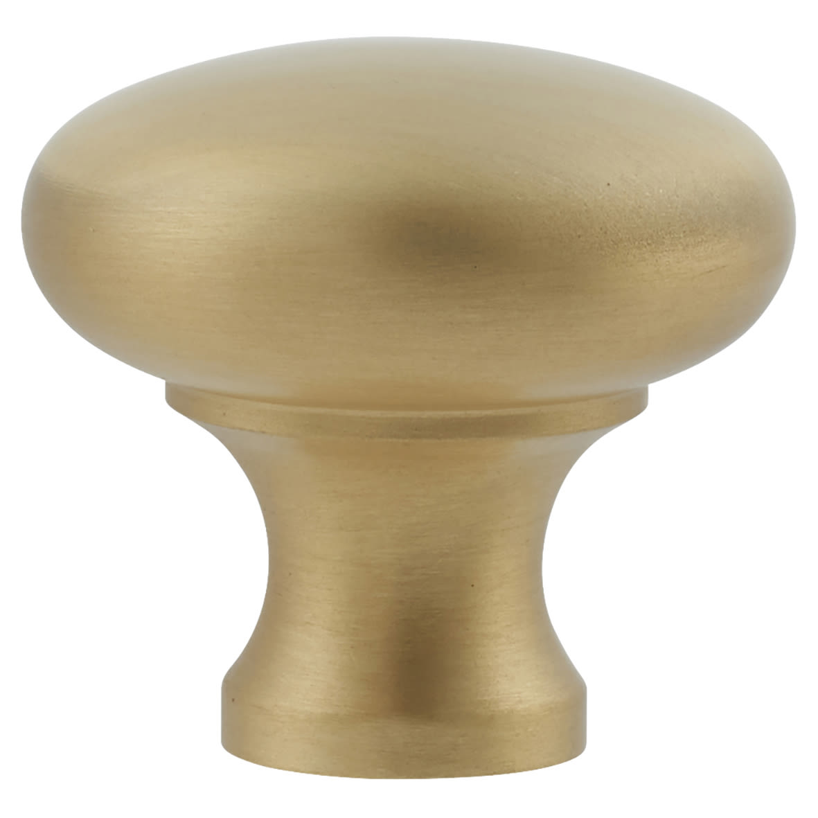 Wade Round Cabinet Knob - 32mm Diameter - Satin Brass - view 2