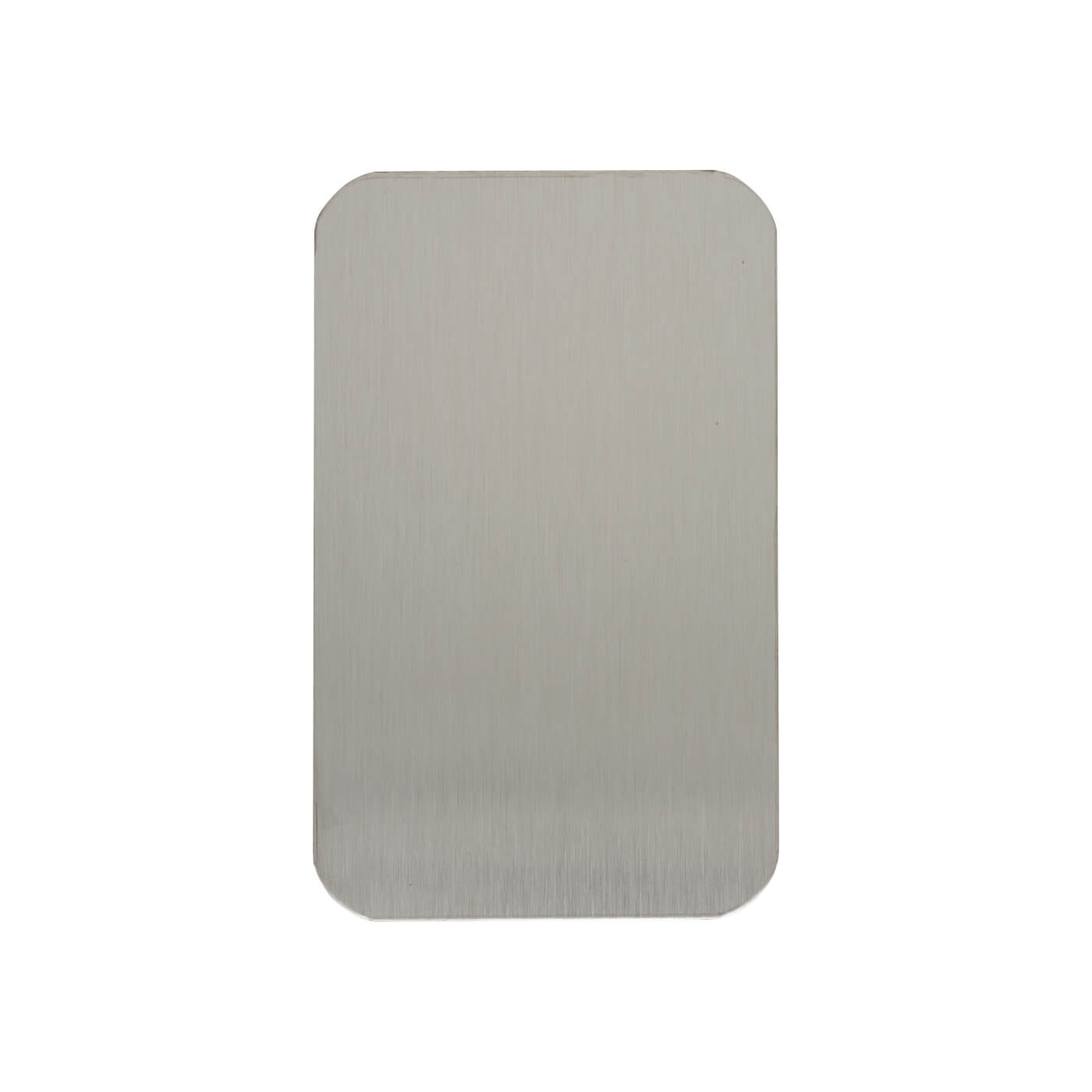 Jumbo Adhesive Fixing Escutcheon - 100 x 60mm - Blank - Satin Stainless Steel - view 2
