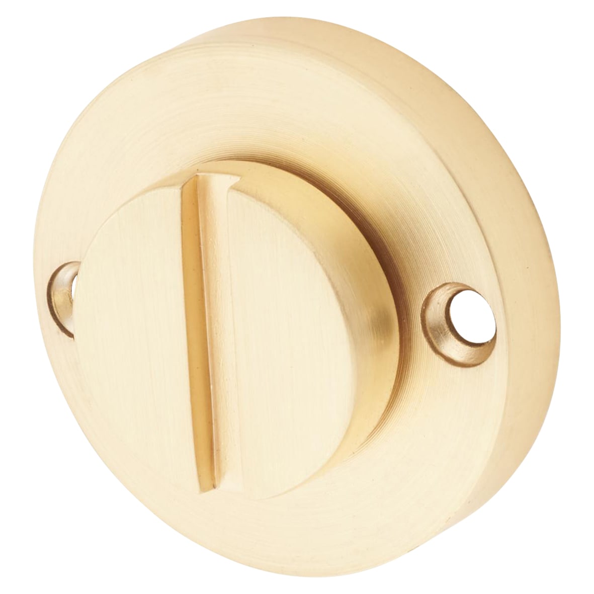 Bathroom Turn & Release - 32mm Diameter - Satin Brass - view 2