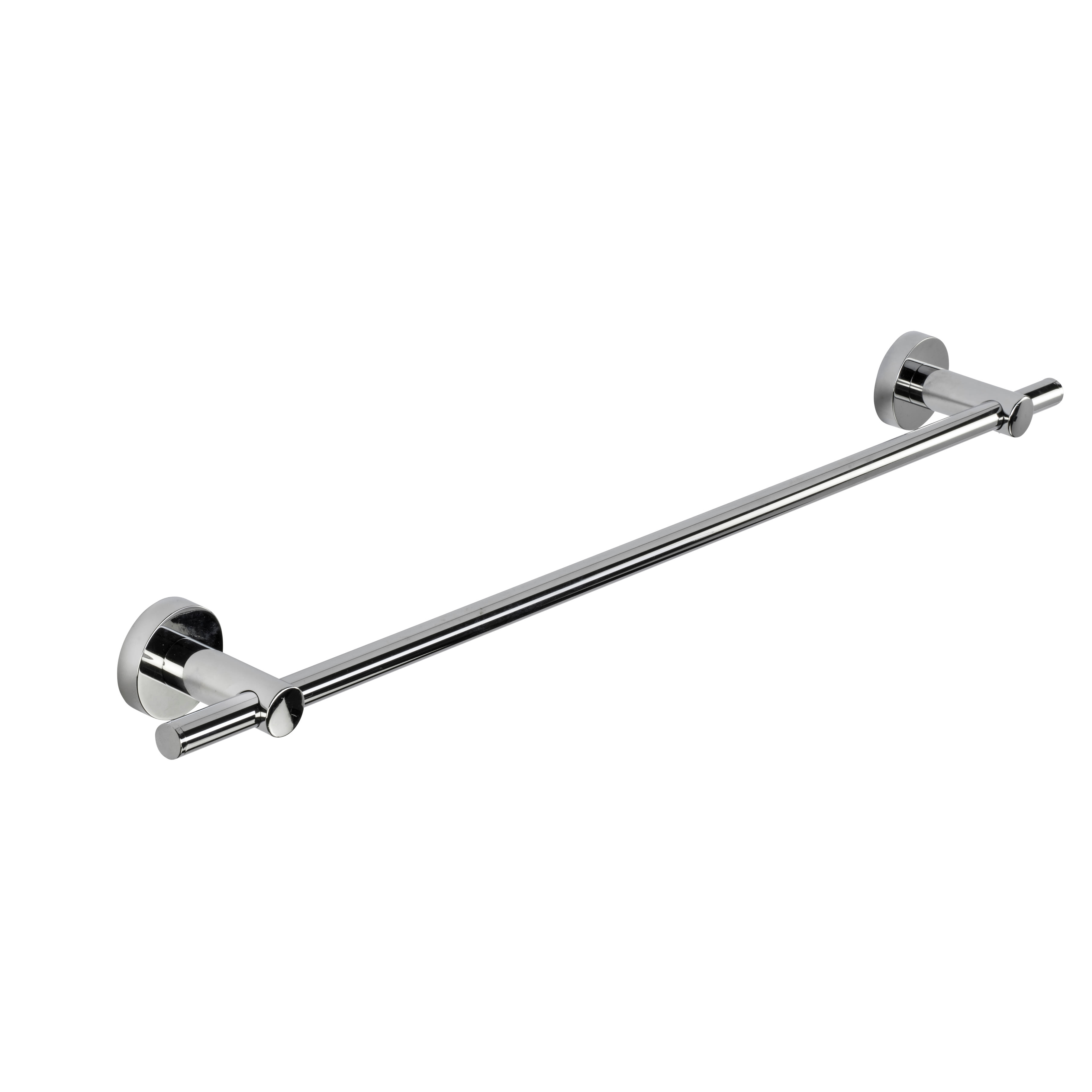 Epsom Flexi-Fix Round Towel Rail - 670 x 77.5 x 54mm - Polished Chrome - view 4