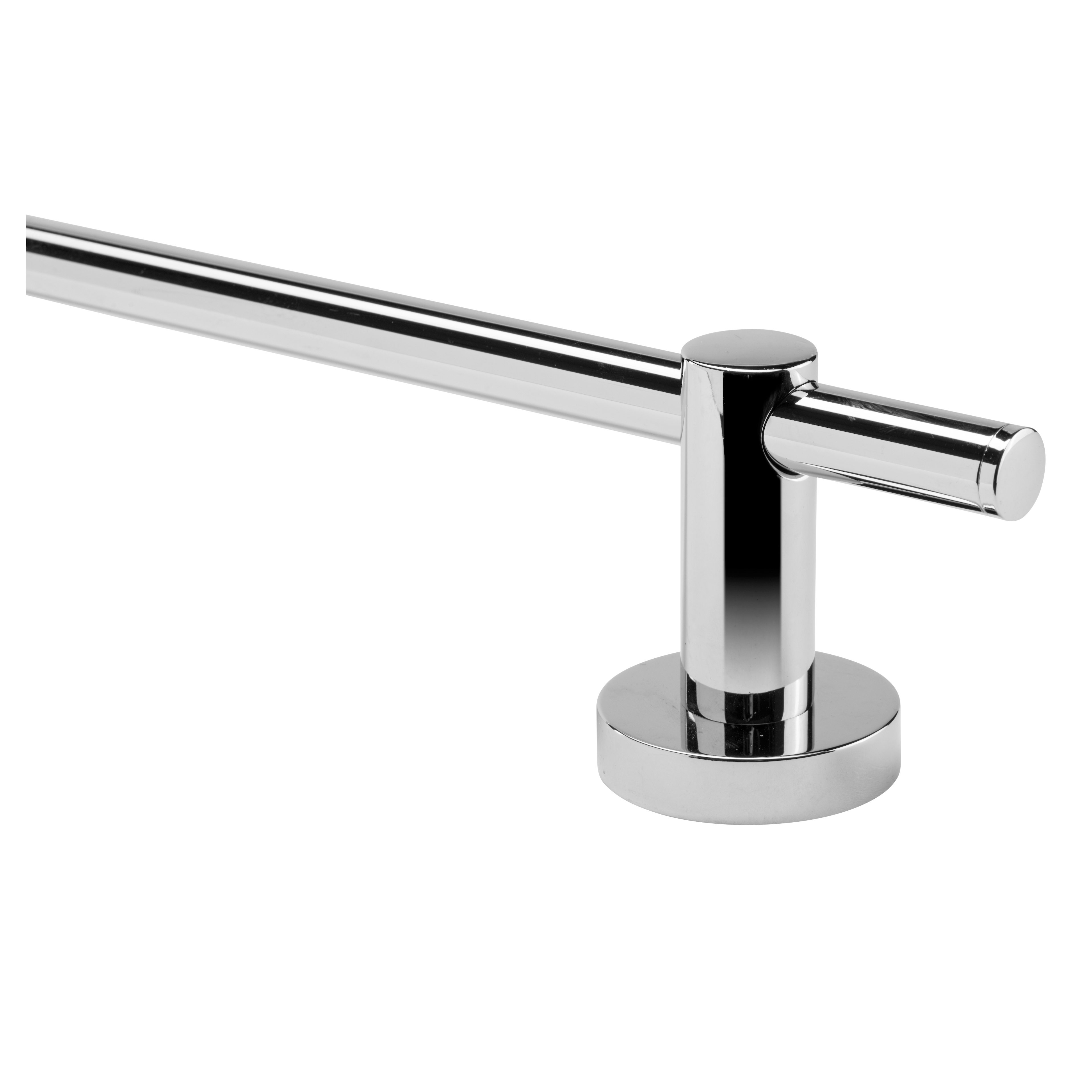 Epsom Flexi-Fix Round Towel Rail - 670 x 77.5 x 54mm - Polished Chrome - view 5