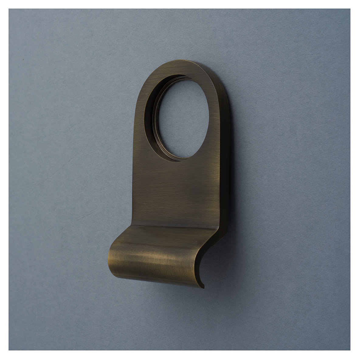 Marcus Antique Brass Rim Cylinder Pull - 84 x 45mm - view 5