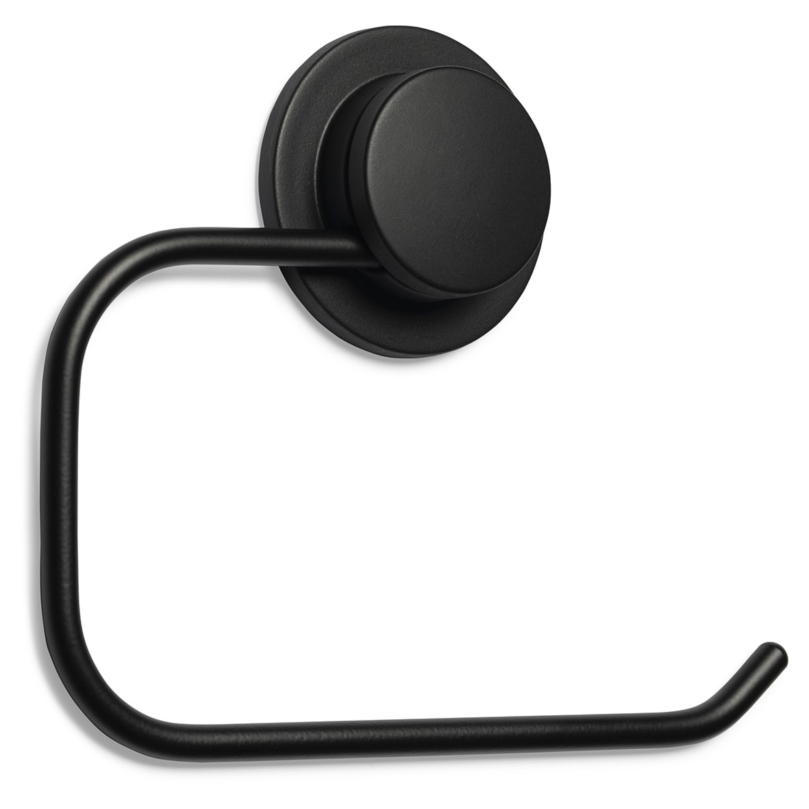 Stick 'N' Lock Toilet Roll Holder - 141 x 171 x 22mm - Matt Black - view 2