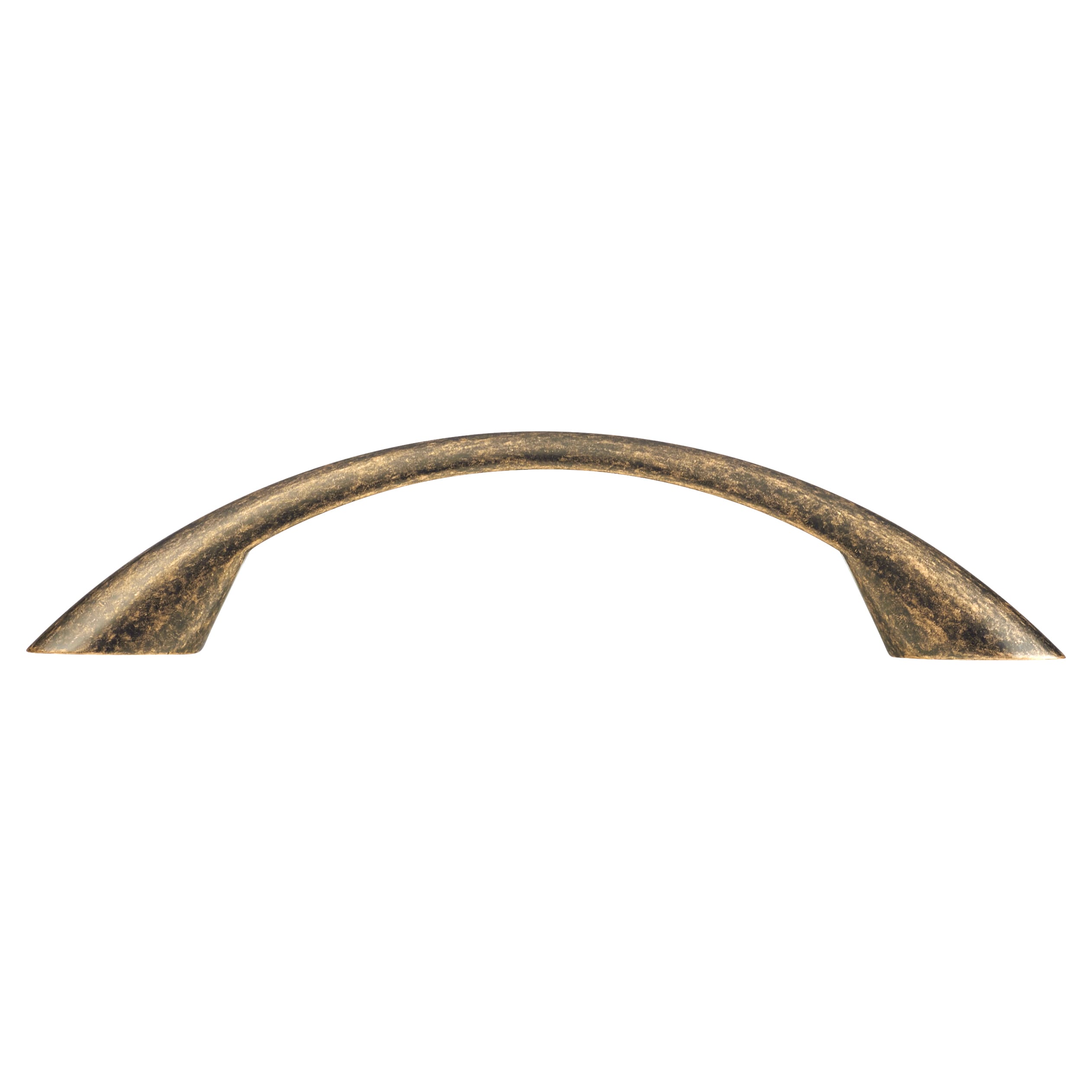 Vali Bow Cabinet Pull Handle - 96mm Centres - Antique Brass - view 3