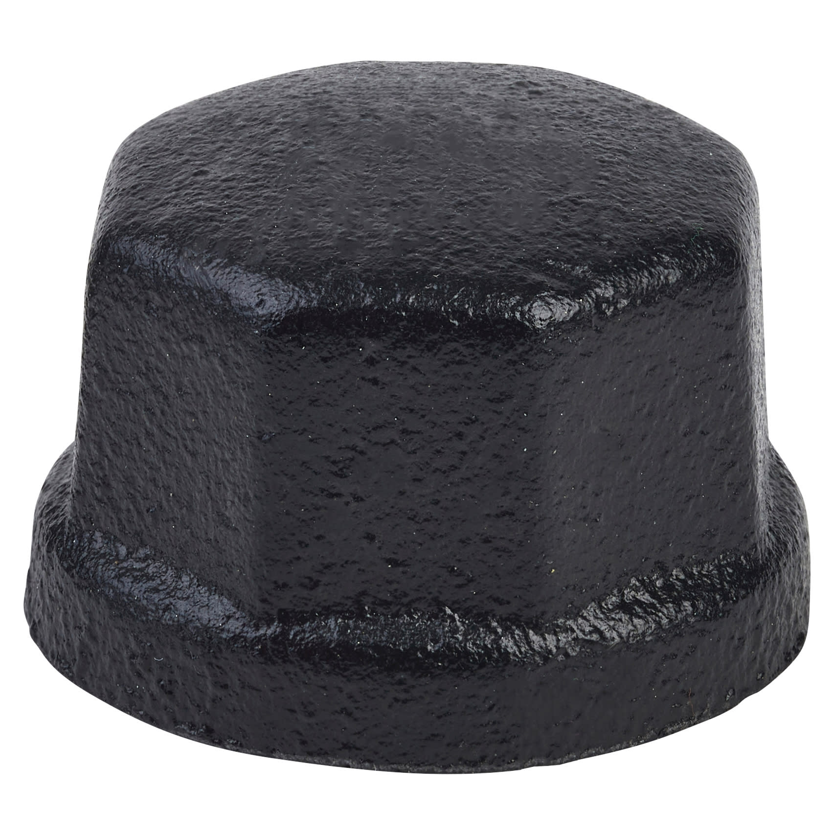 1/2" Pipe Shelving Iron End Cap - 26mm Diameter - Black - view 2