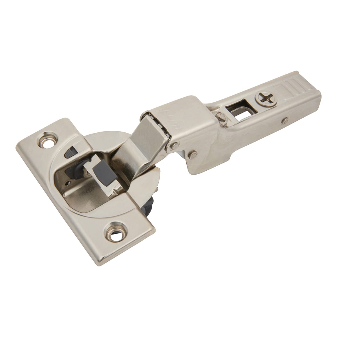 CLIP Top Soft Close Cabinet Hinge Pack with 0mm Mounting Plates - 110° - Half Overlay - Pair - view 5