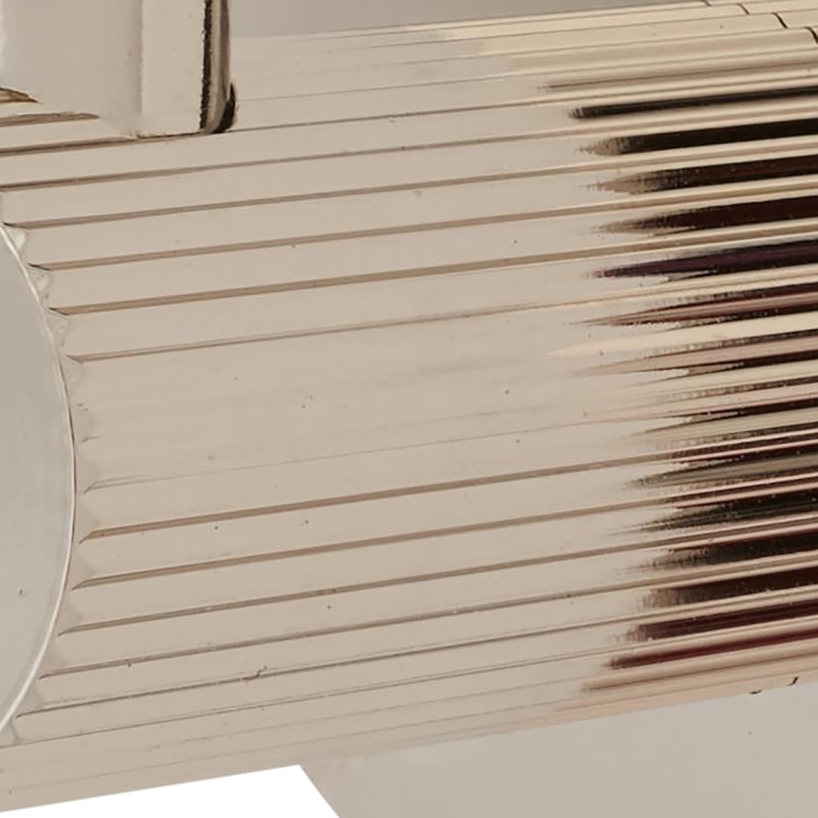 Lines Single Coat Hook - 50 x 25mm - Polished Nickel - view 3