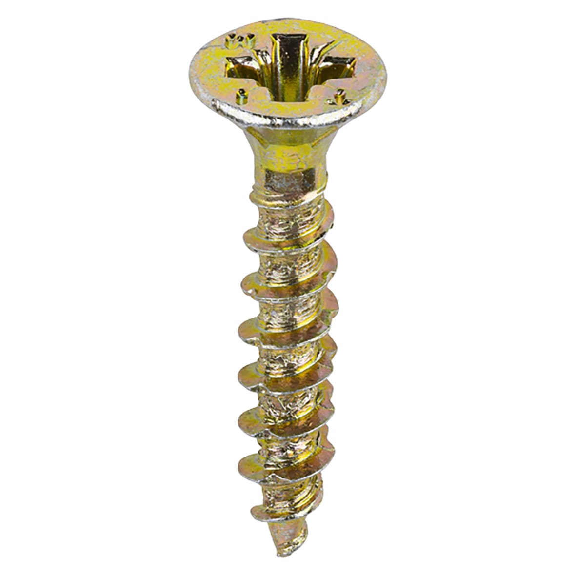 Velocity Pozi Countersunk Wood Screws - 3.5 x 20mm - Yellow Zinc - Pack of 200 - view 3