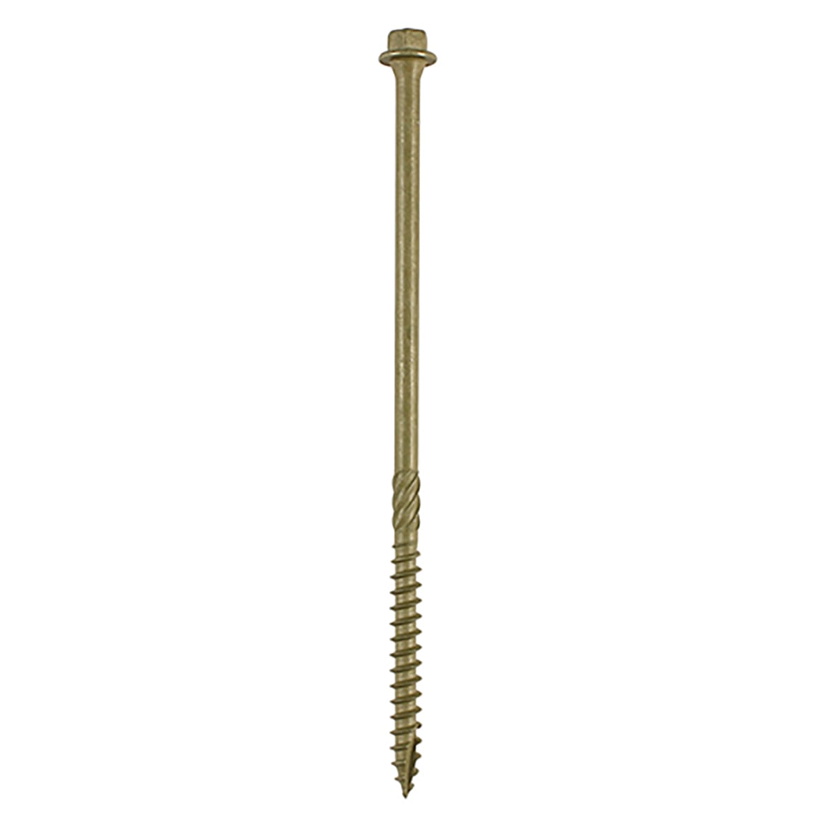 Timber Frame Screws Hex Head - 6.7 x 200mm - Green - Pack of 50 - view 2