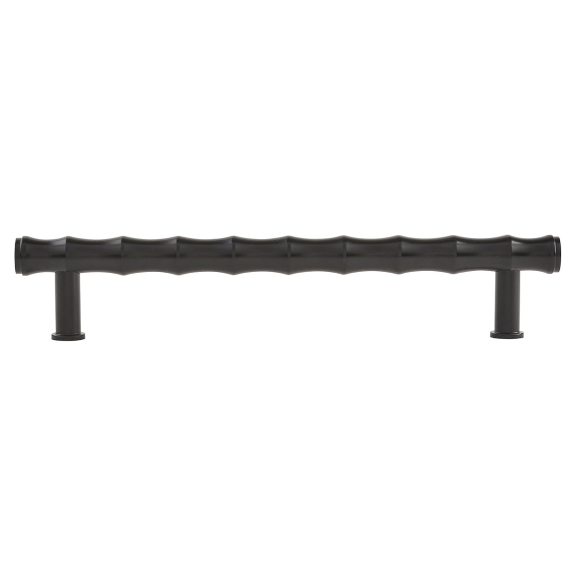 Crispin Bamboo 15mm T-Bar Cabinet Pull Handle - 160mm Centres - Matt Black - view 2