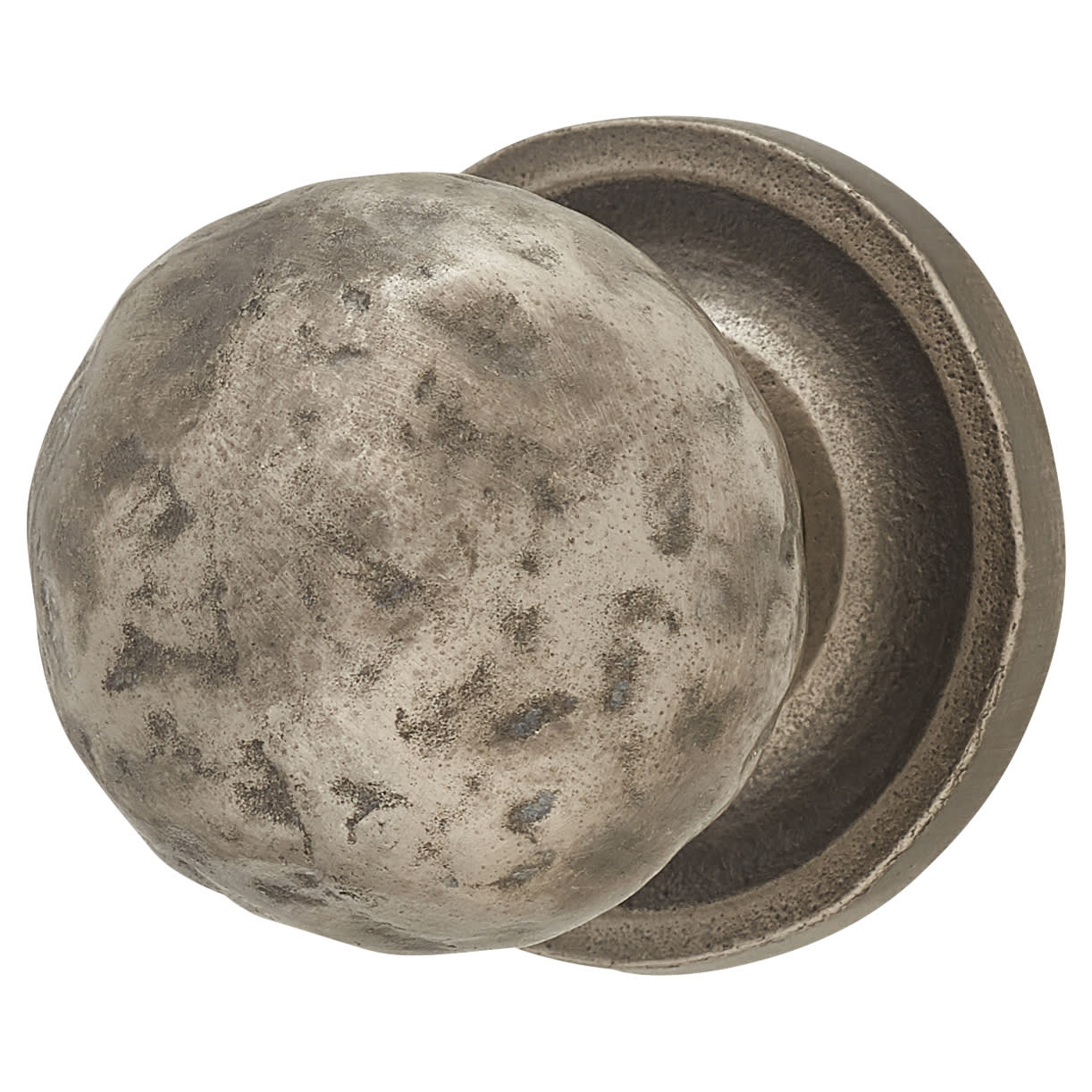 FingerTip Design Hammered Ball Cabinet Knob - 32mm Diameter - Pewter Effect - view 2