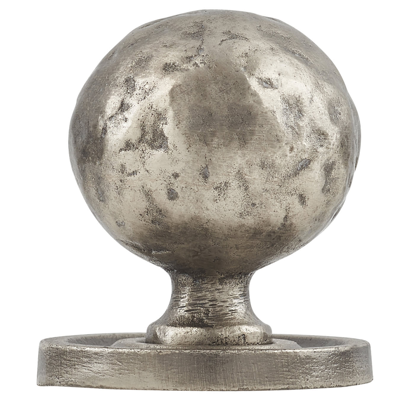 FingerTip Design Hammered Ball Cabinet Knob - 32mm Diameter - Pewter Effect - view 3