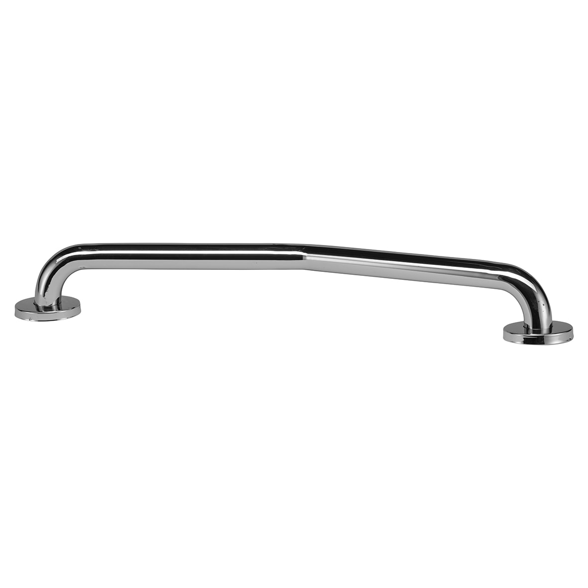 32mm Stainless Steel Angled Grab Rail Chrome - 600mm Length - Polished Chrome - view 3