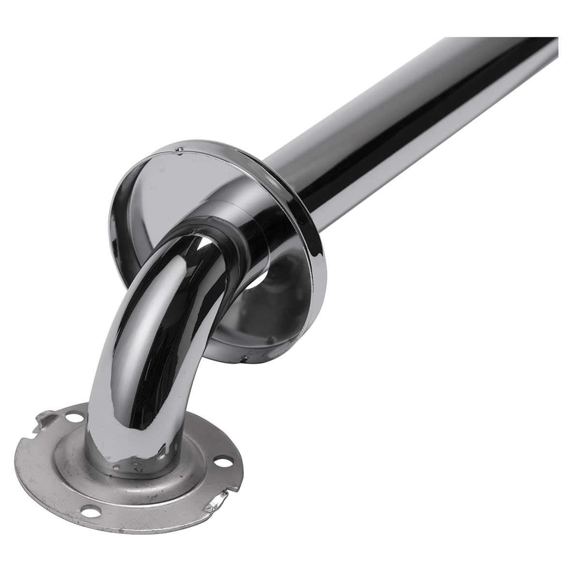32mm Stainless Steel Angled Grab Rail Chrome - 600mm Length - Polished Chrome - view 4