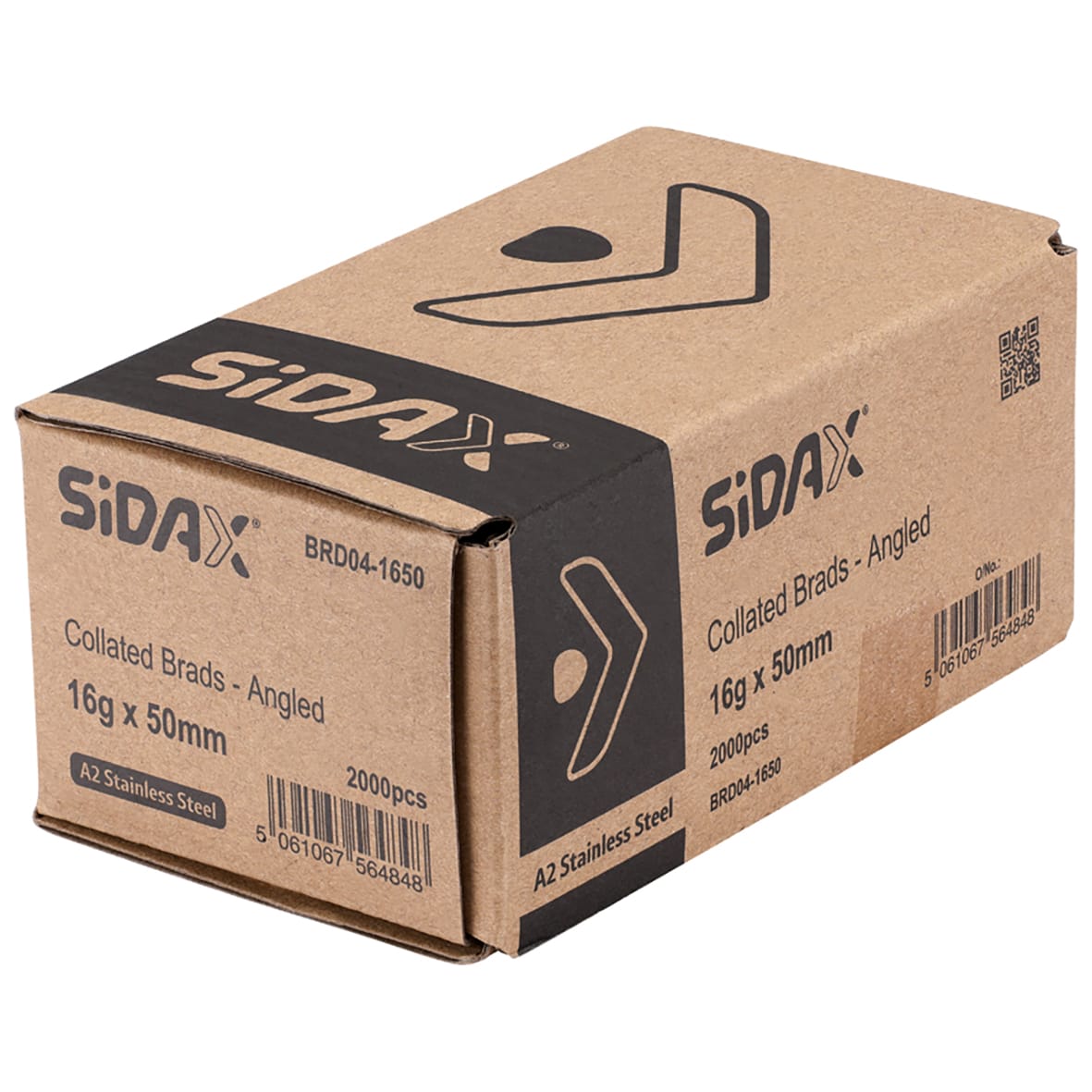 Second Fix Brad Nail - 20° Angled - 16 Gauge x 50mm - A2 Stainless Steel - Pack of 2000 - view 2