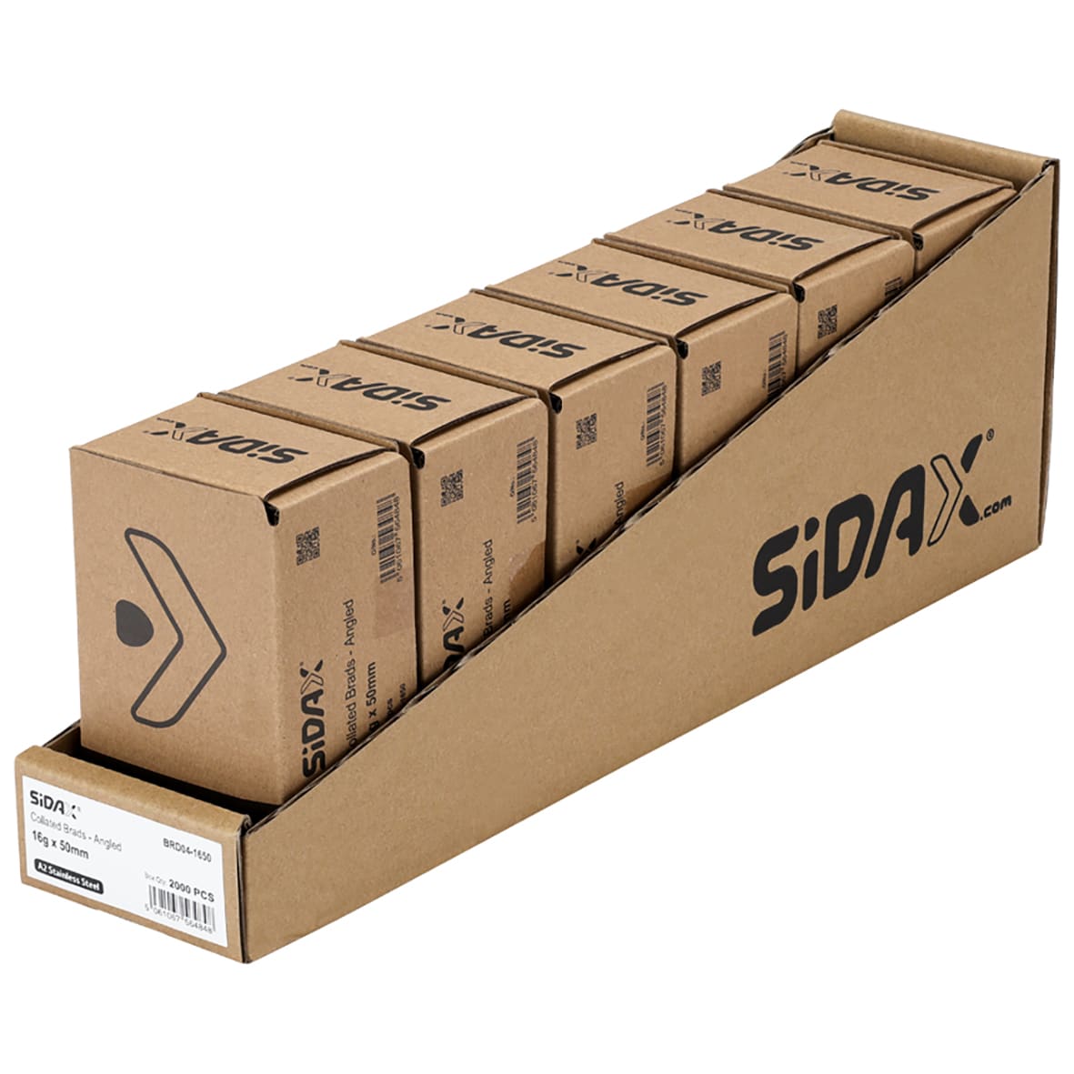 Second Fix Brad Nail - 20° Angled - 16 Gauge x 50mm - A2 Stainless Steel - Pack of 2000 - view 3