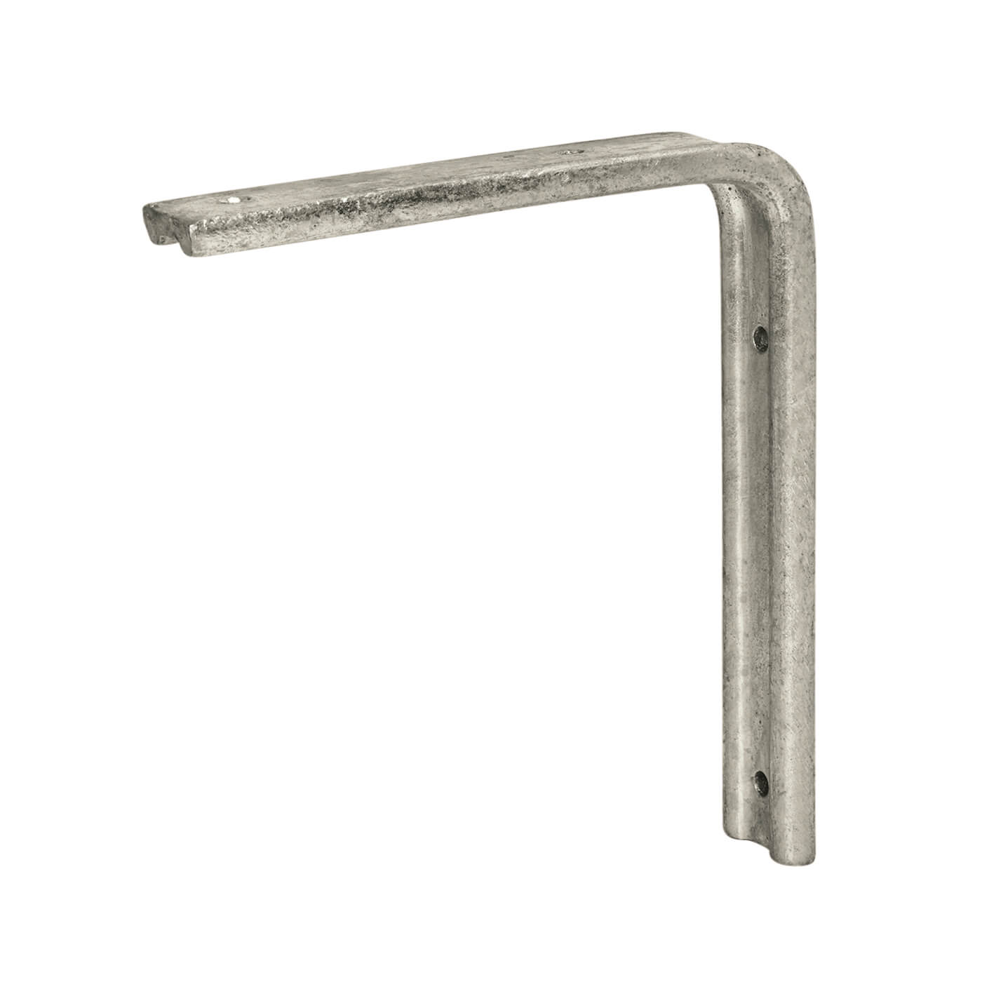 Fluted Steel Angle Shelf Bracket - 150 x 125mm - Galvanised - Pack of 5 - view 2
