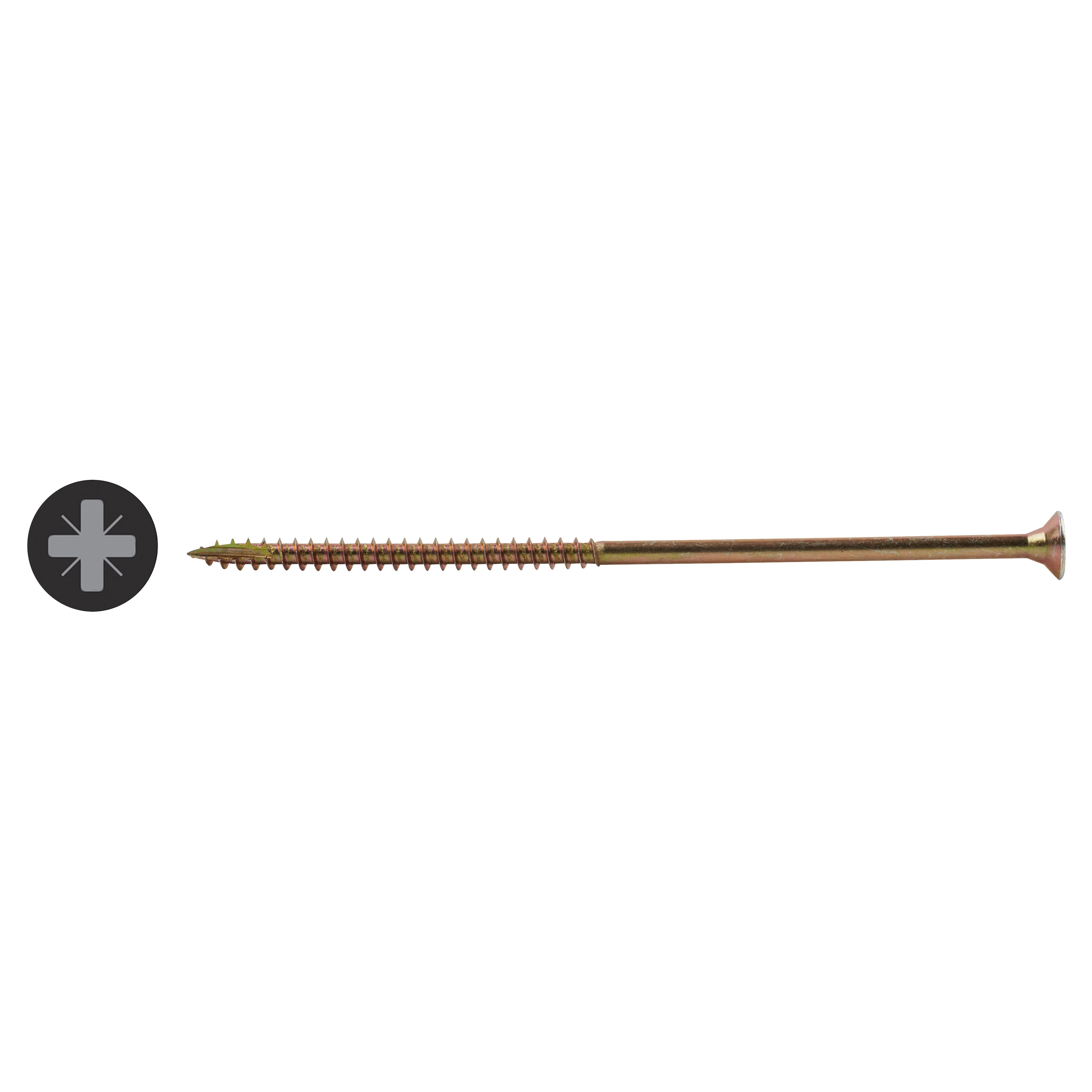 All Purpose Pozi Countersunk Wood Screws - 5.0 x 70mm - Yellow Zinc - Pack of 200 - view 2