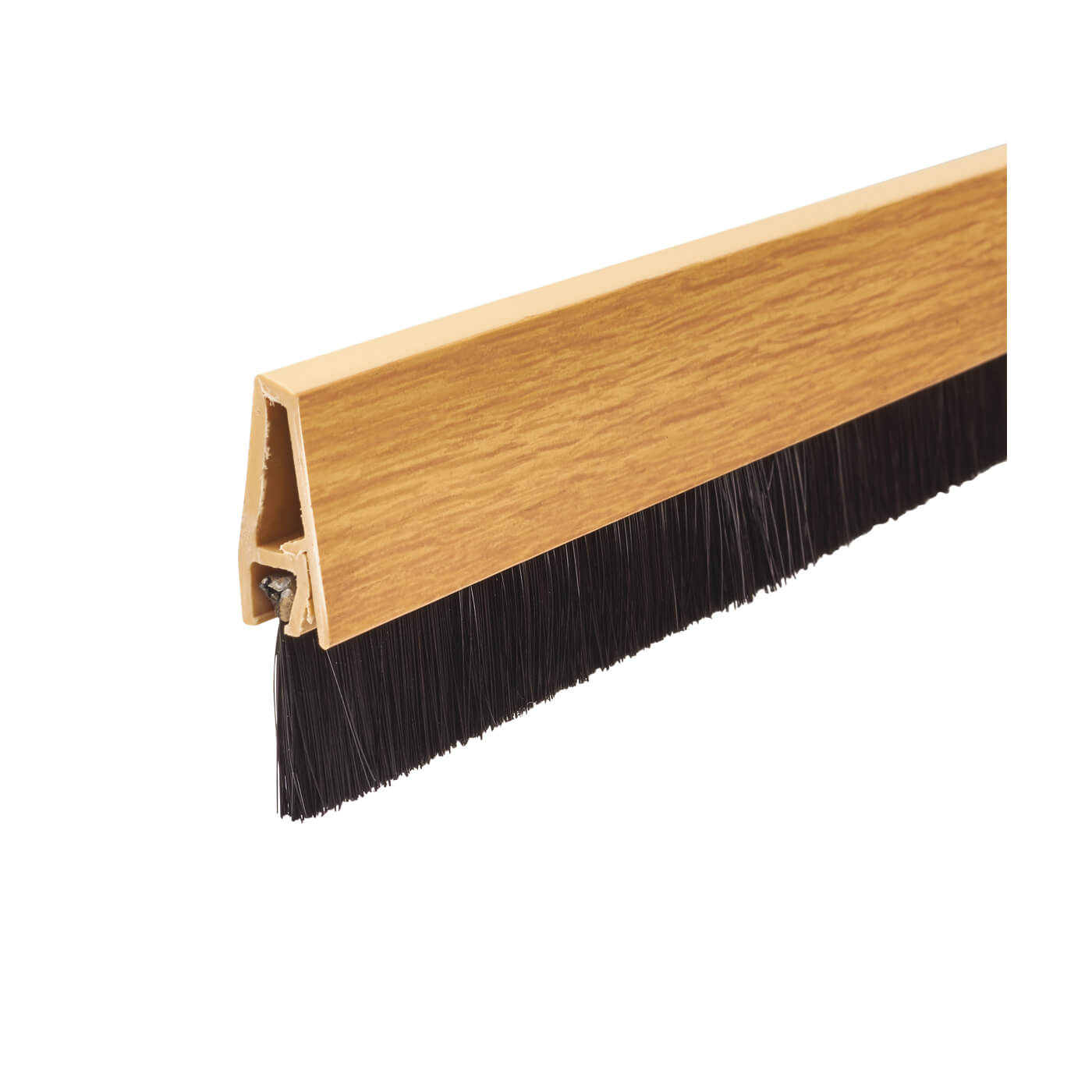 Brush Seal Strip - 914mm Length - Brush Size 22mm - Light Oak Effect - view 2