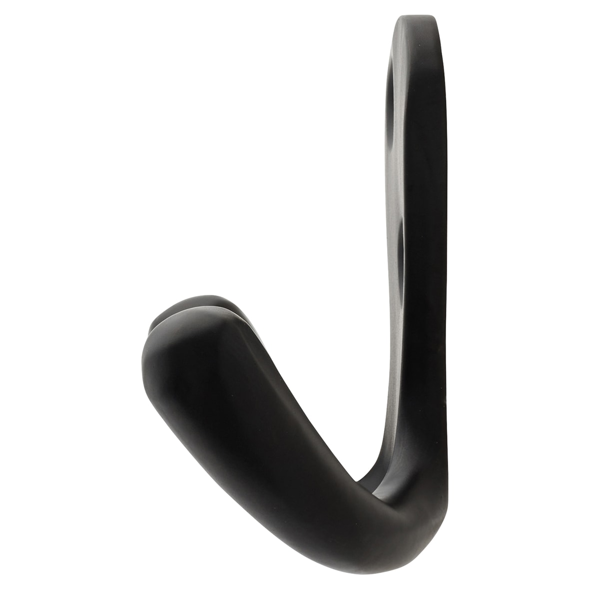 Solid Brass Double Coat Hook - 70 x 43mm - Matt Black - view 2
