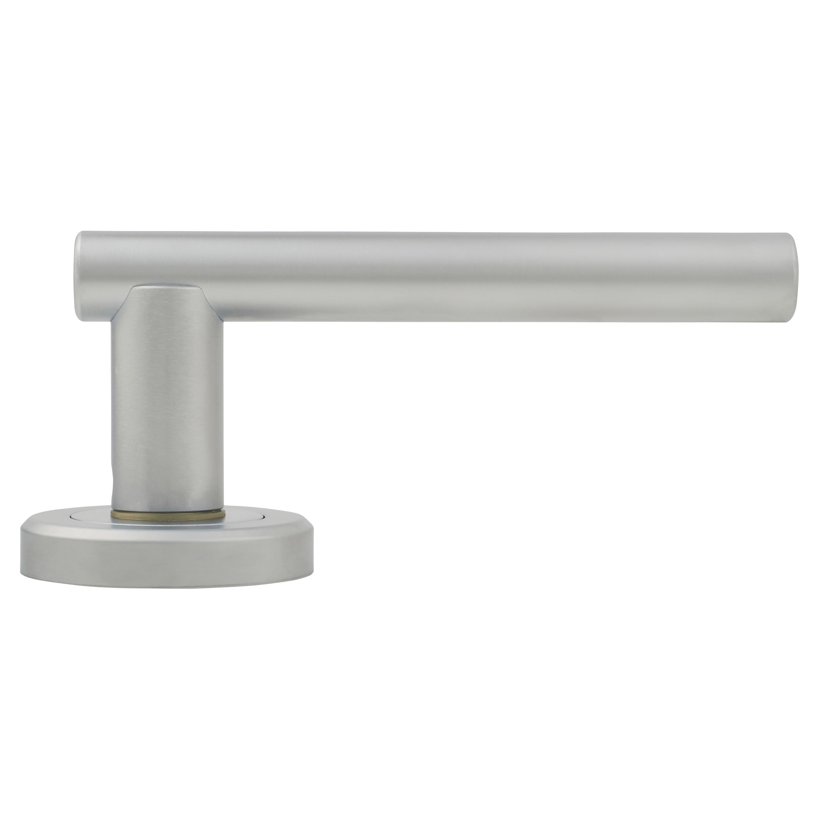 Brass Satin Chrome Door Handles on Round Rose - Philadelphia Range - view 3