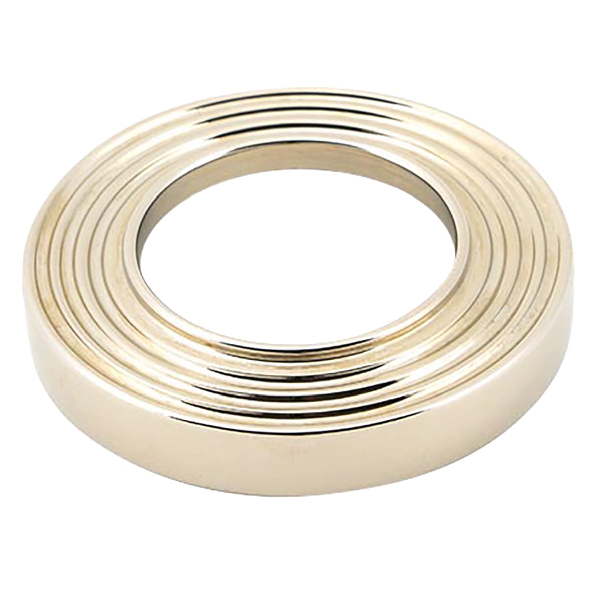 Polished Nickel Door Handles on Round Beehive Rose - Newbury Range - view 3
