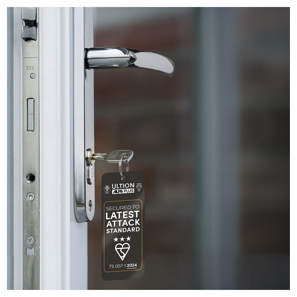 ALPS 3 Star PLUS Euro Double Cylinder - 50mm + 45mm - Satin Nickel/Brass - Keyed to Differ - view 5