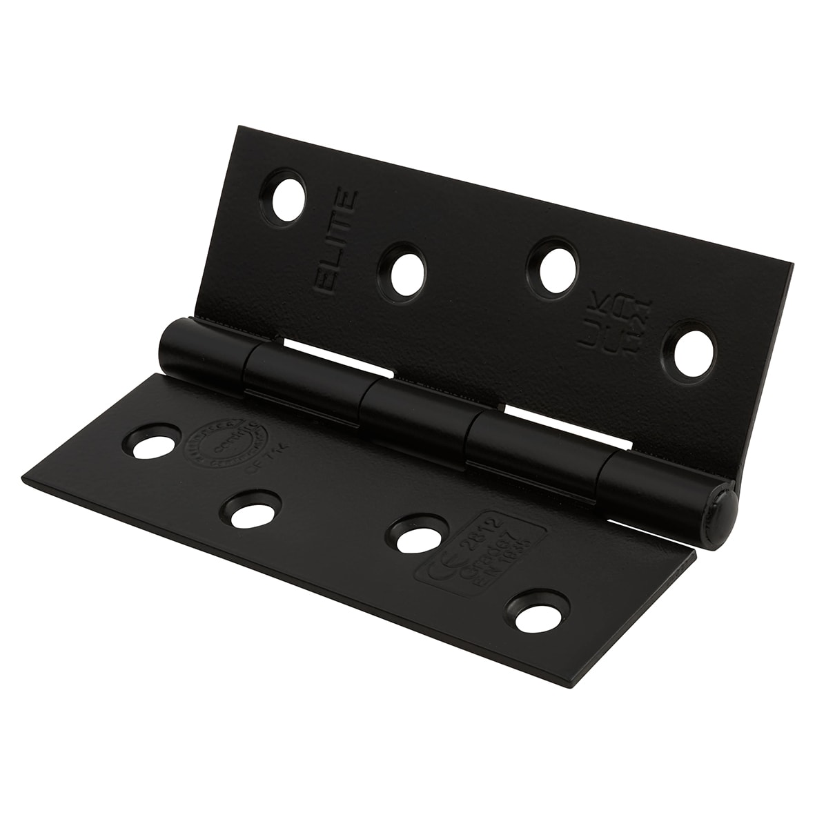 Steel Grade 7 Butt Fire Door Hinge - 100 x 70 x 2mm - Matt Black - Pair - view 2