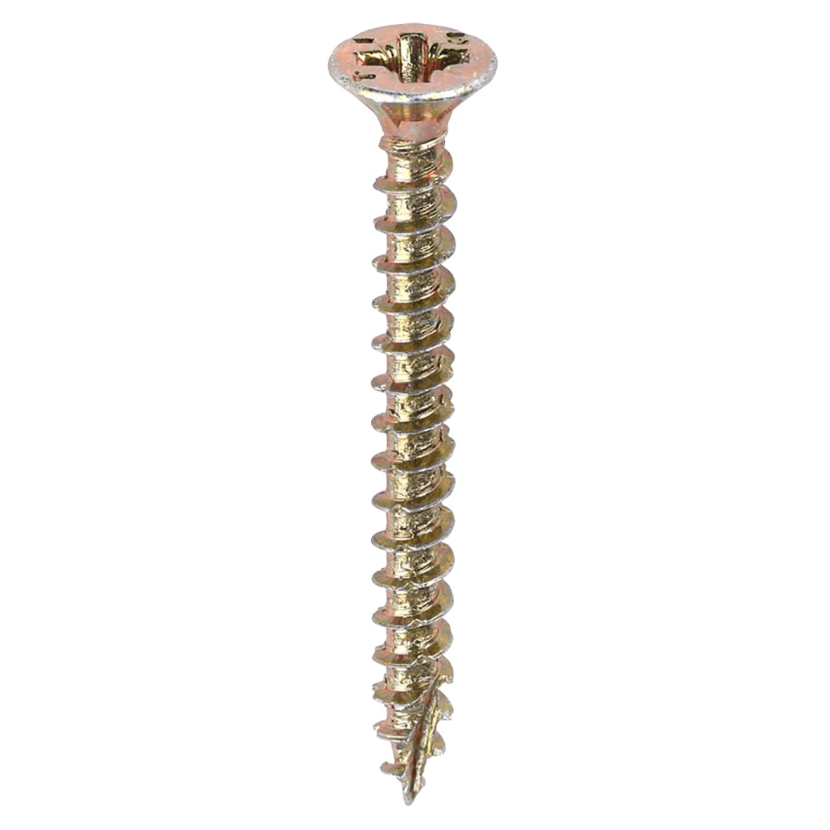 Velocity Pozi Countersunk Wood Screws - 3.5 x 35mm - Yellow Zinc - Pack of 200 - view 3