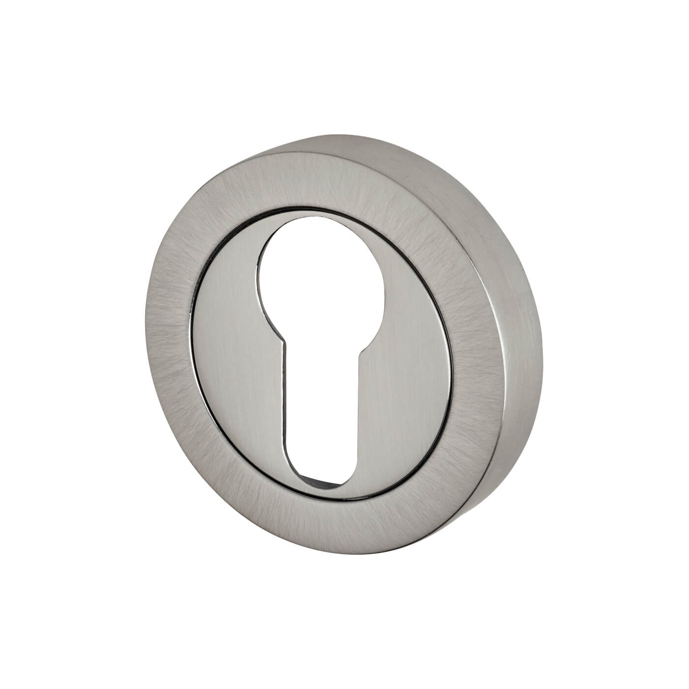 Escutcheon - 50mm Diameter - Euro - Satin Chrome - view 2