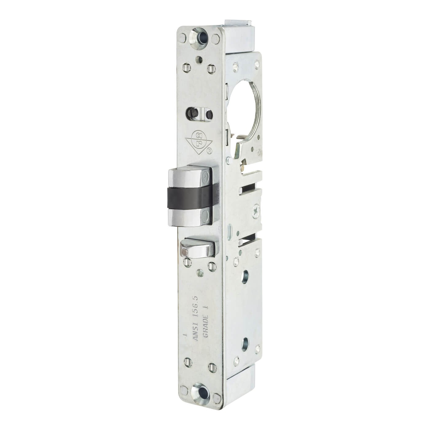 4710 Screw Cylinder Deadlatch - 24.6mm Backset - 40.6mm Case - Right Hand - Zinc Plated - view 2