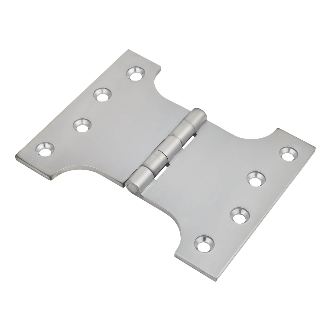 Parliament Hinge - 100 x 75 x 125mm - Satin Chrome - Pair - view 2