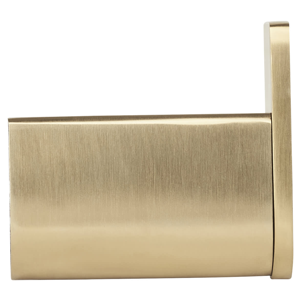Designer Robe Hook - 65 x 60 x 26mm - PVD Satin Brass - view 2