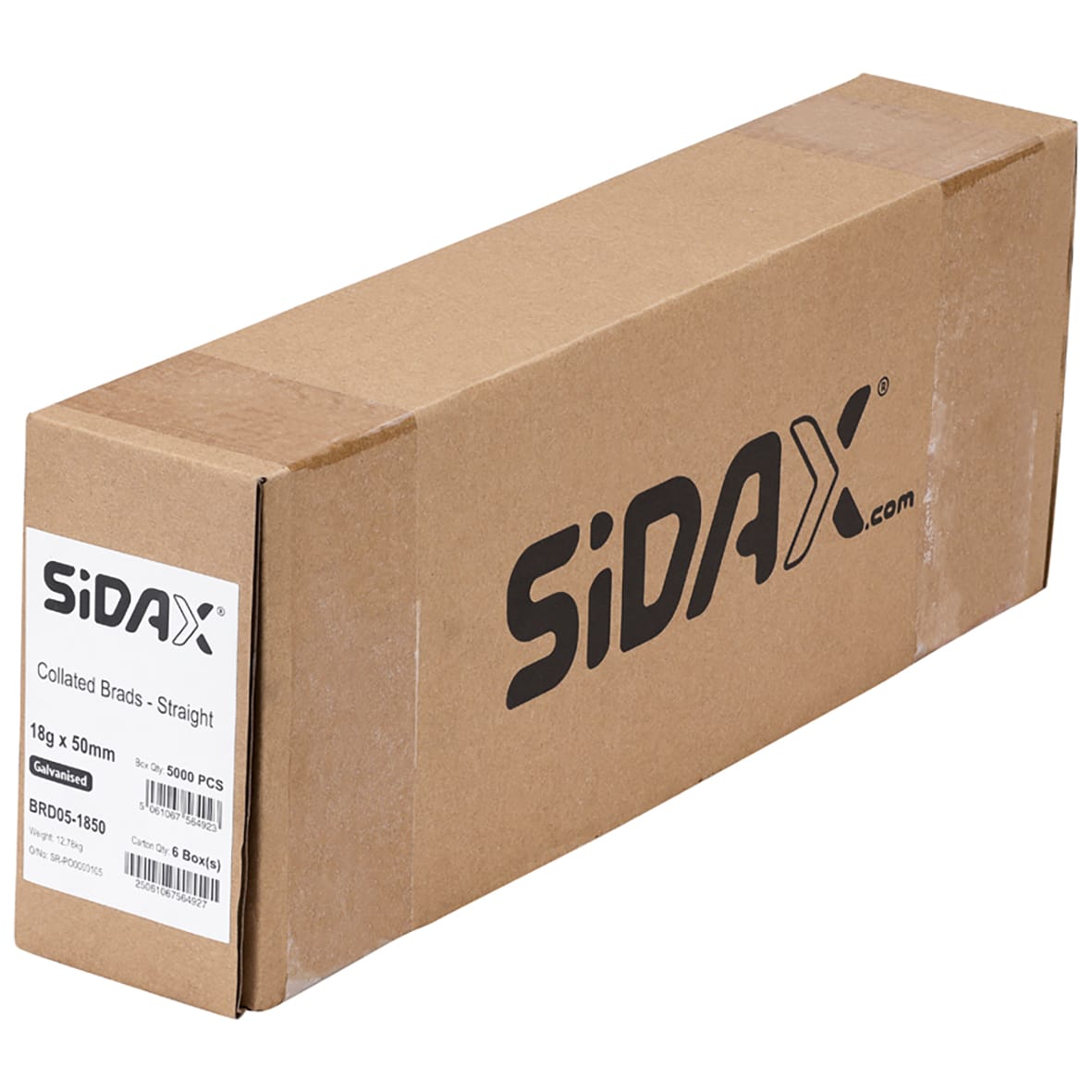 Second Fix Brad Nail - Straight - 18 Gauge x 50mm - Galvanised - Pack of 5000 - view 4