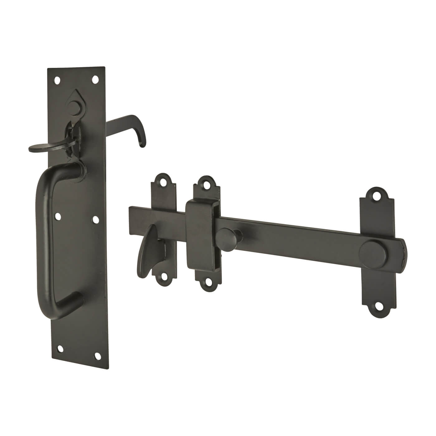 Heavy Duty Suffolk Gate Thumb Latch - 204 x 43mm - Black Galvanised - view 2
