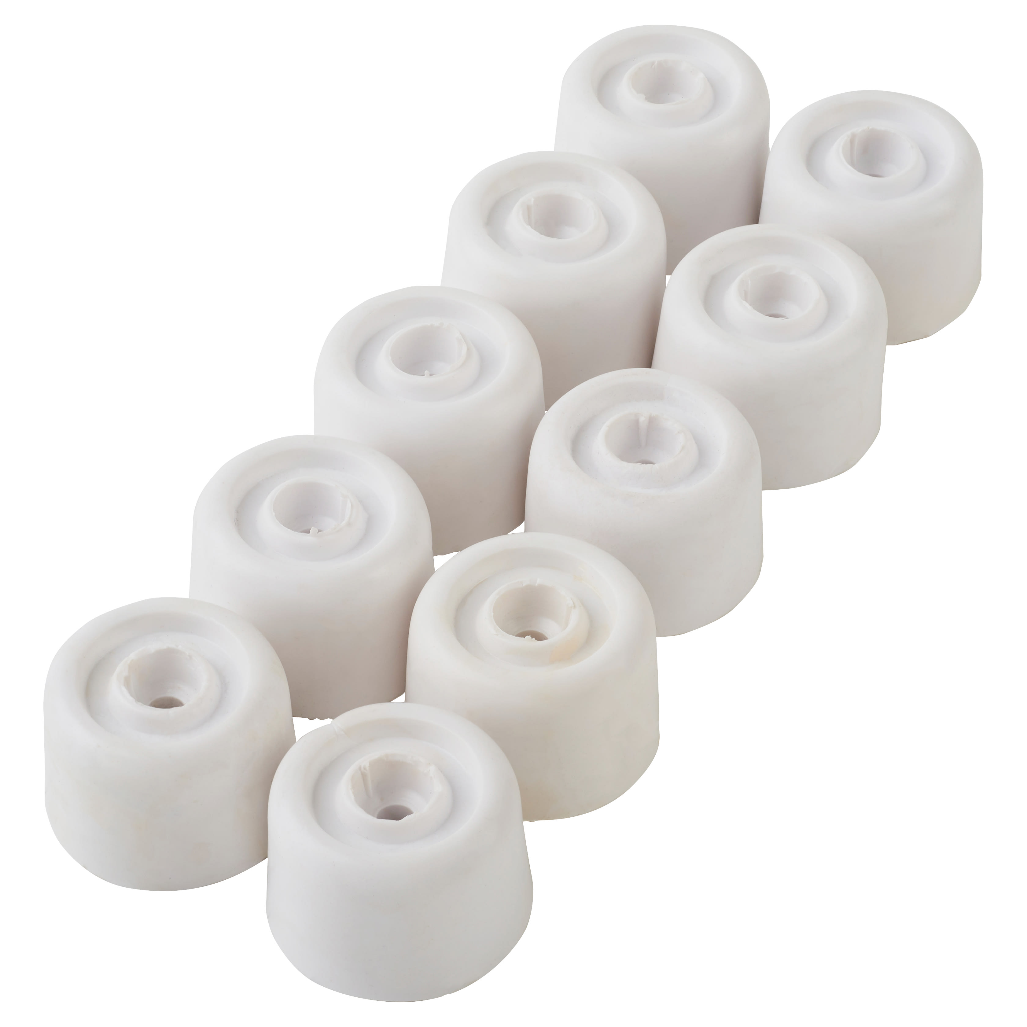 PVC Floor Door Stop - 20 x 33mm - White - Pack of 10 - view 3