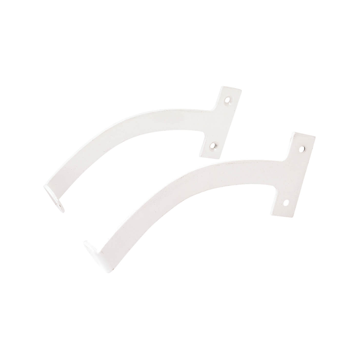 Iron Quadrant Arm Fanlight Stay - 150mm Length - White - Pair - view 2