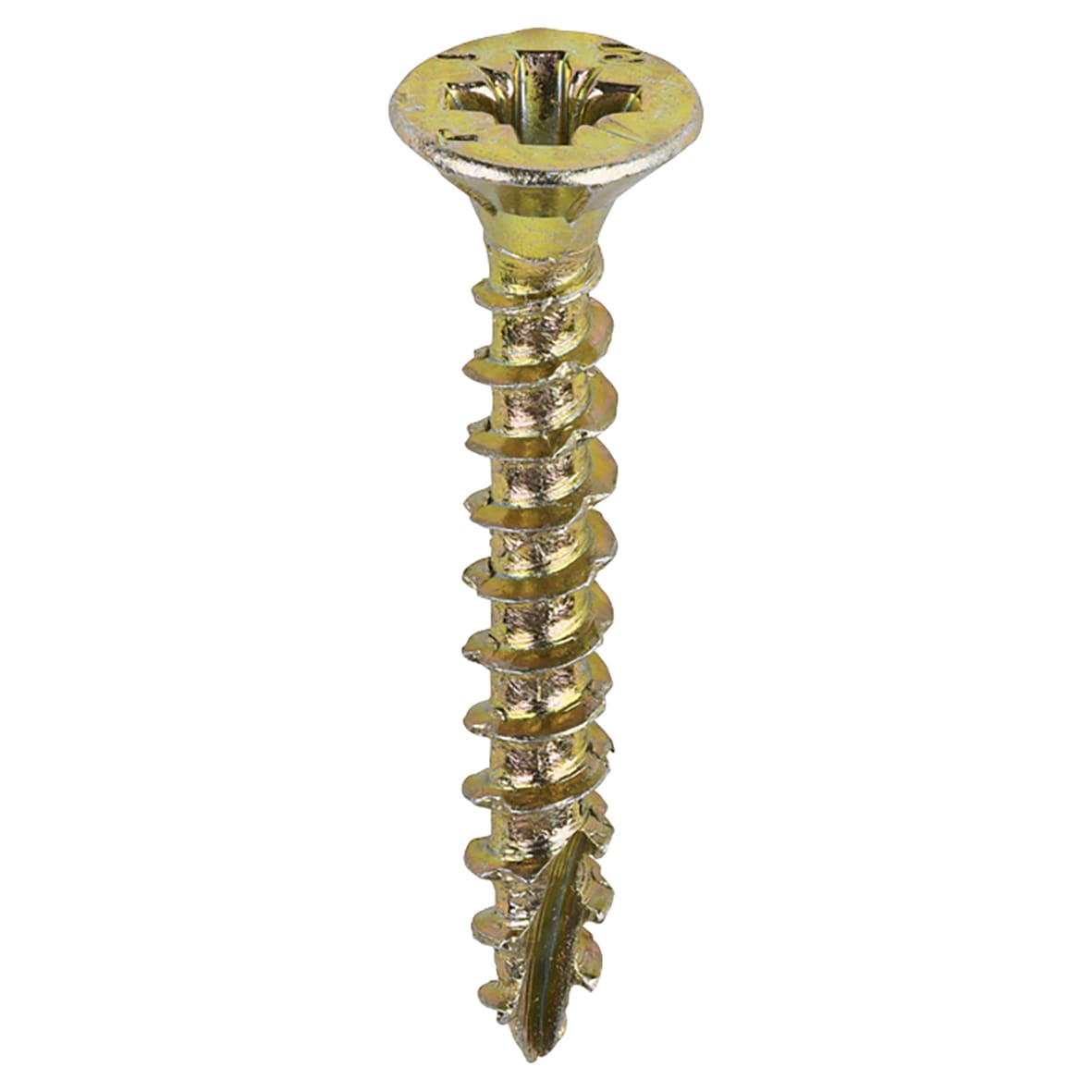 Velocity Pozi Countersunk Wood Screws - 3.5 x 25mm - Yellow Zinc - Pack of 200 - view 3