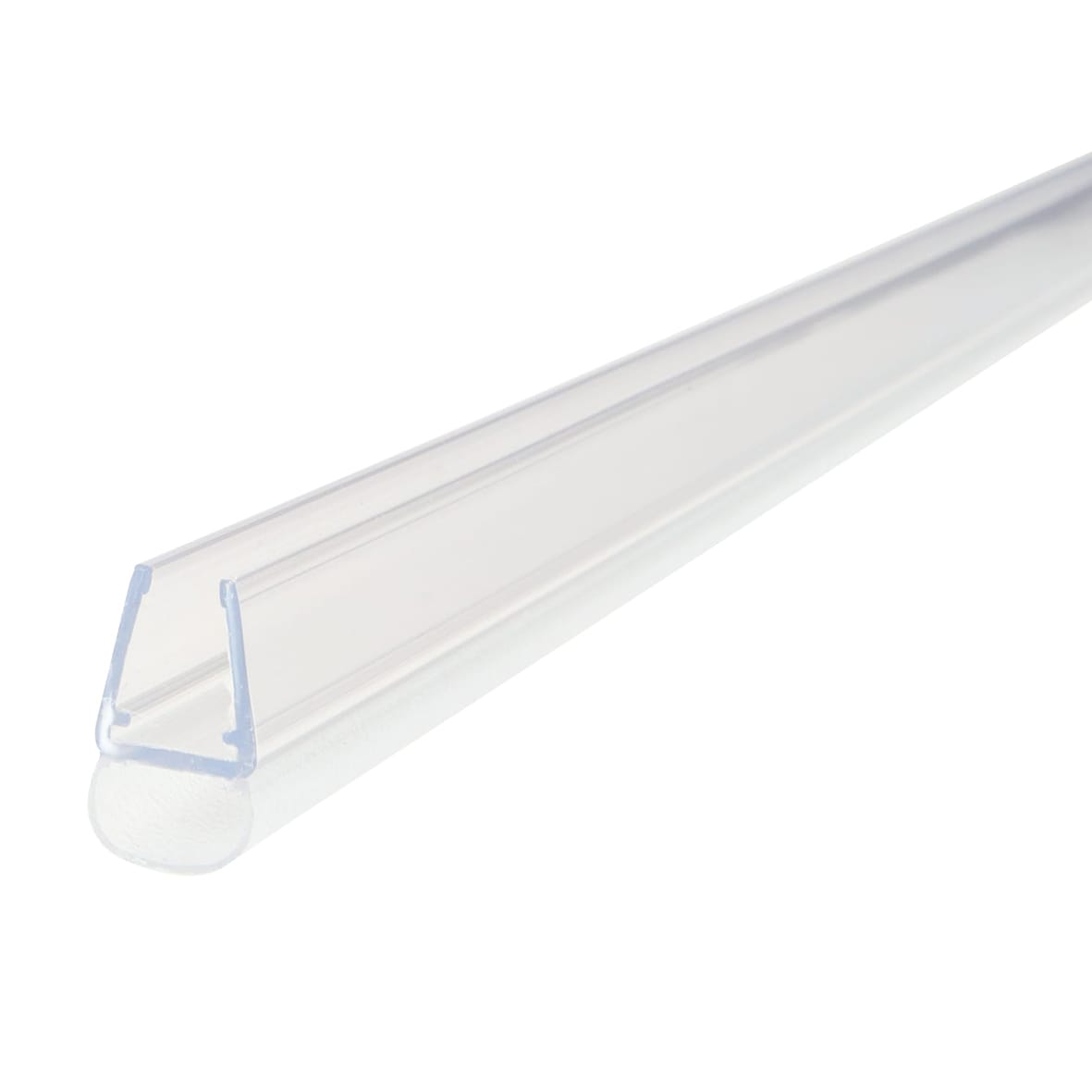 Clear PVC Shower Seal - Bubble Seal - Suits 6-8mm Glass - view 2