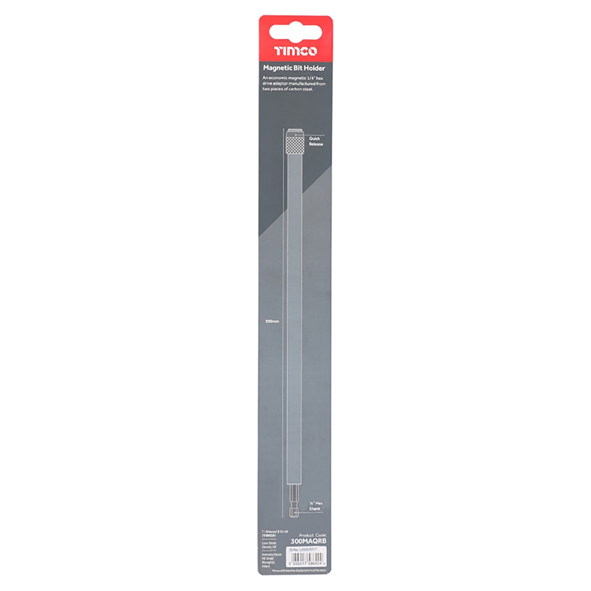 Quick Release Magnetic Driver Bit Holder - 300mm Length - view 4