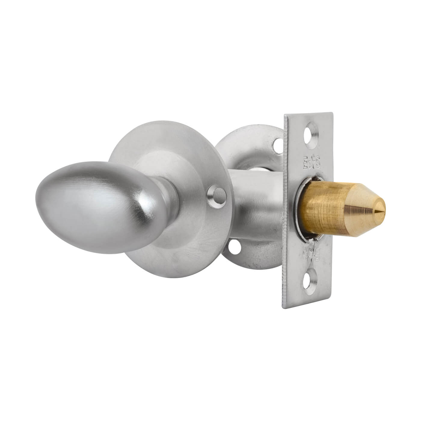 Bathroom Privacy Set - Satin Chrome - view 2