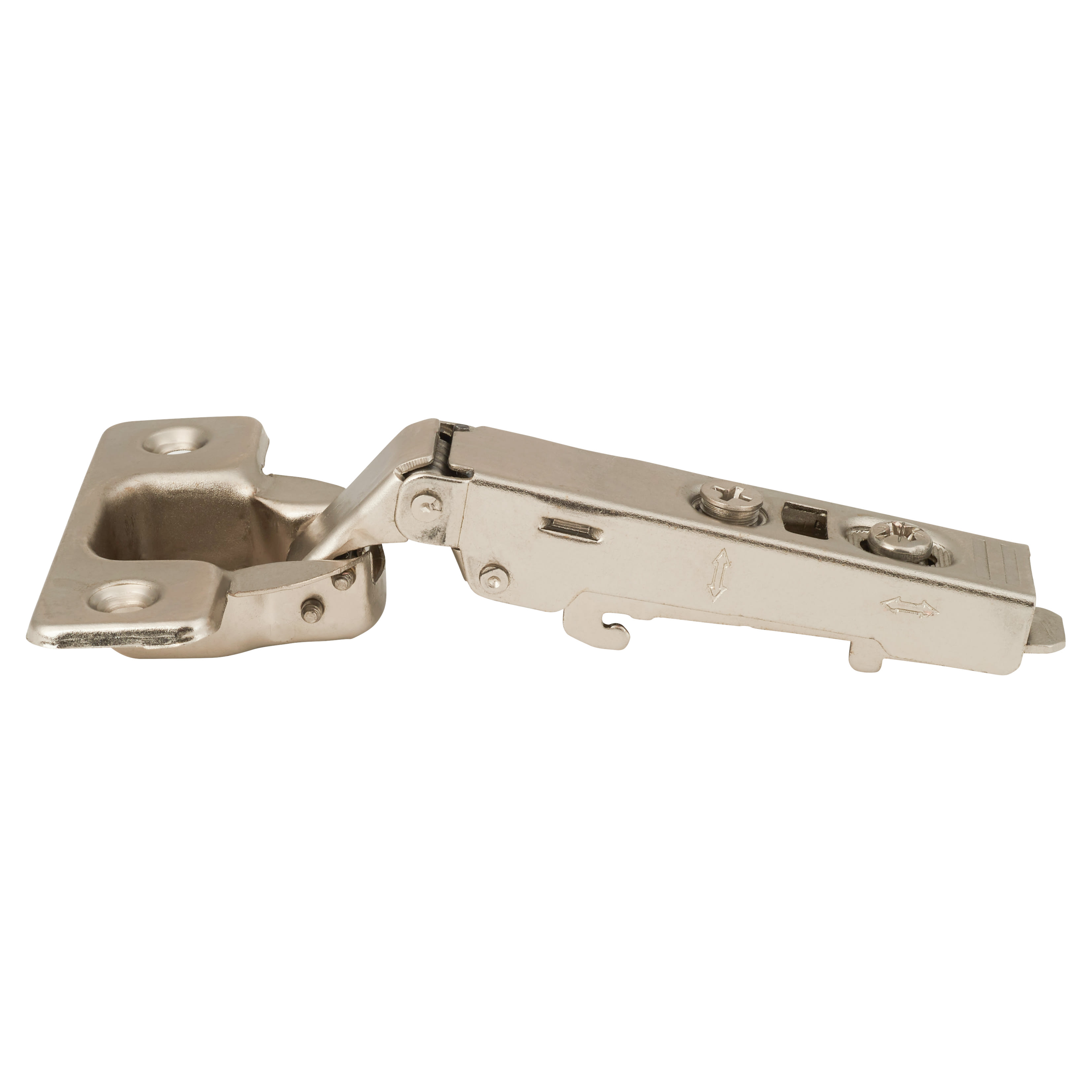 Clip-on Soft Close Cabinet Hinge - 95° - Inset - Zinc Plated - Pair - view 4