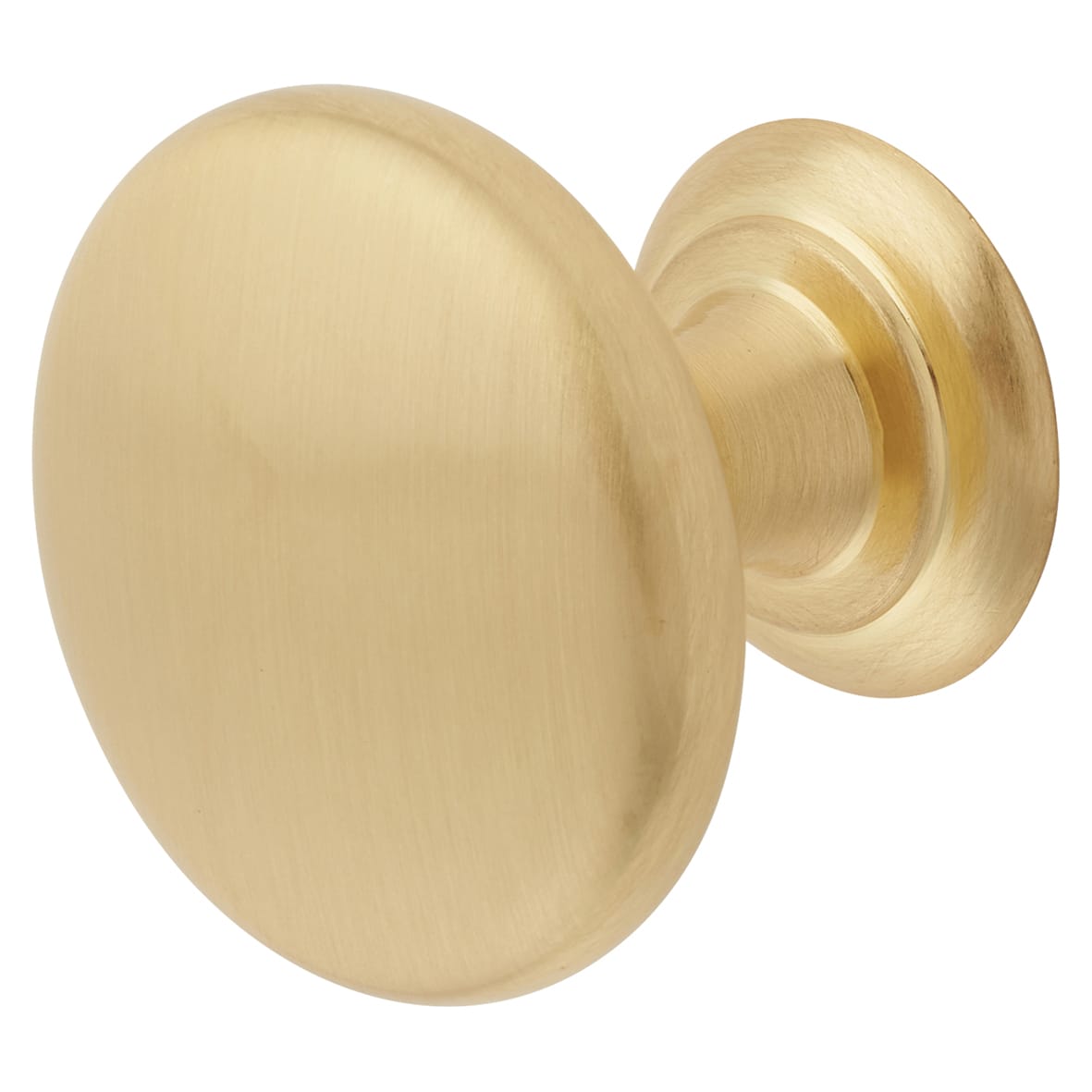 Crofts & Assinder Monmouth Round Cabinet Knob - 32mm Diameter - Brushed Satin Brass - view 4